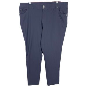 Sabrina Lauren Plus Size 24W Jeans Skinny Stretch‎ Navy Blue Mid Rise Solid 817